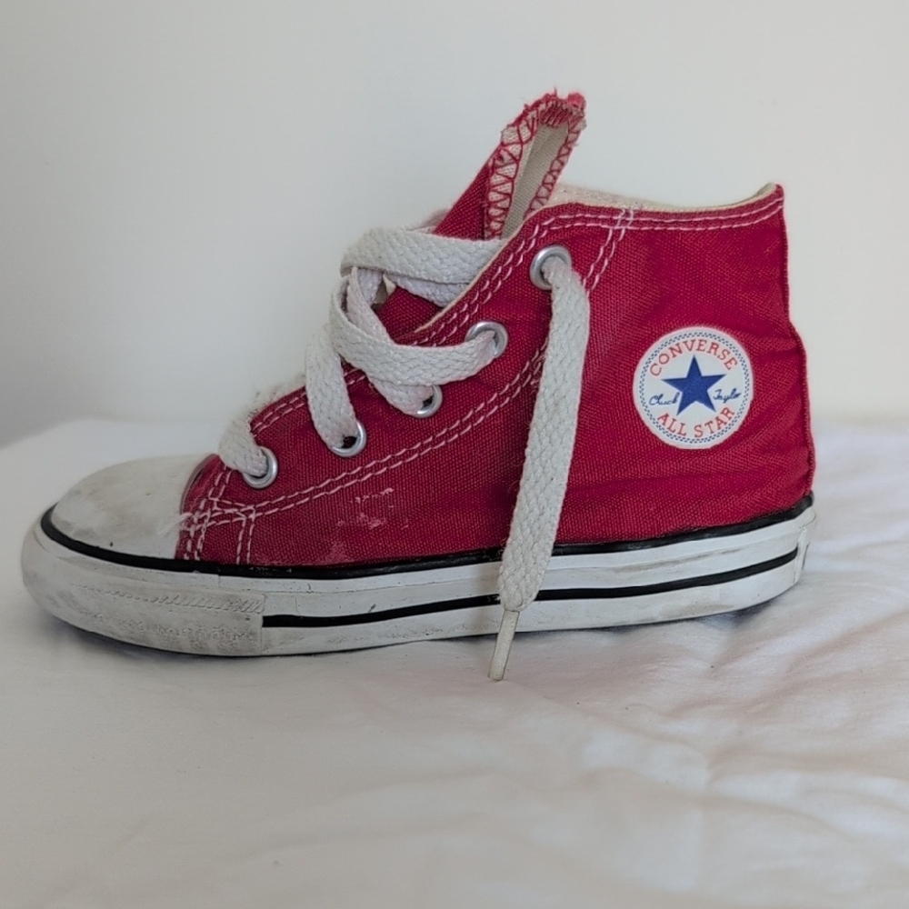 Converse Kids Red High-Top Sneakers